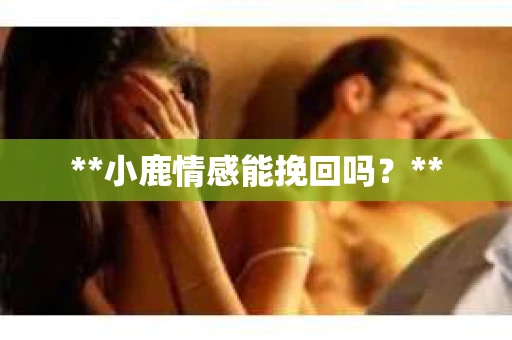 **小鹿情感能挽回吗？**