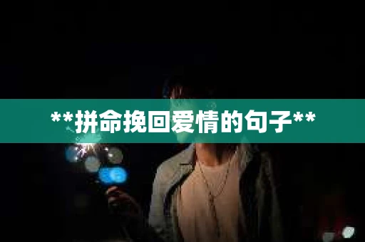 **拼命挽回爱情的句子**