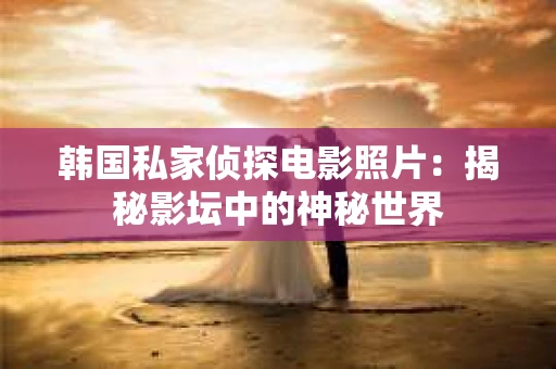 韩国私家侦探电影照片：揭秘影坛中的神秘世界