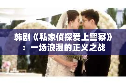 韩剧《私家侦探爱上警察》：一场浪漫的正义之战