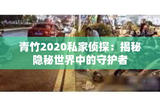 青竹2020私家侦探：揭秘隐秘世界中的守护者