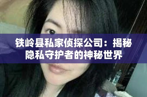 铁岭县私家侦探公司：揭秘隐私守护者的神秘世界