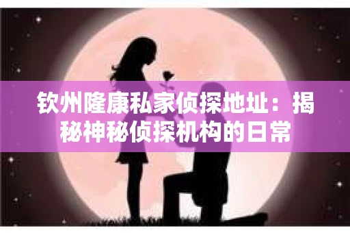 钦州隆康私家侦探地址：揭秘神秘侦探机构的日常