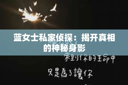 蓝女士私家侦探：揭开真相的神秘身影