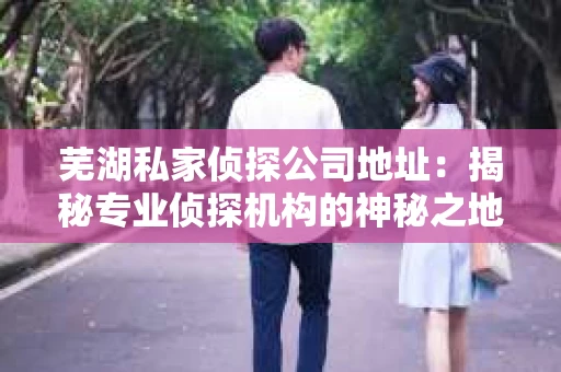 芜湖私家侦探公司地址：揭秘专业侦探机构的神秘之地