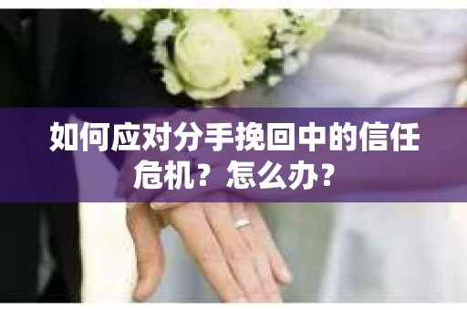 如何应对分手挽回中的信任危机？怎么办？