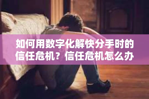如何用数字化解快分手时的信任危机？信任危机怎么办？