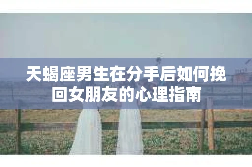 天蝎座男生在分手后如何挽回女朋友的心理指南